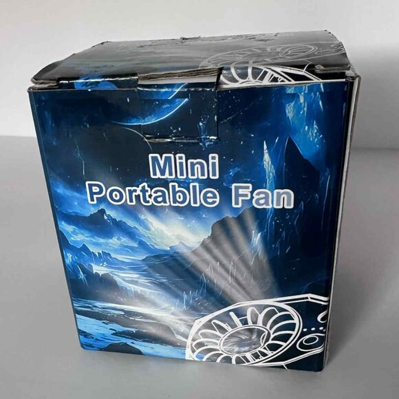 Portable Mini Fan with Clip & LED Light β Rechargeable, 4-Speed, Low Noise - Picture 4 of 7